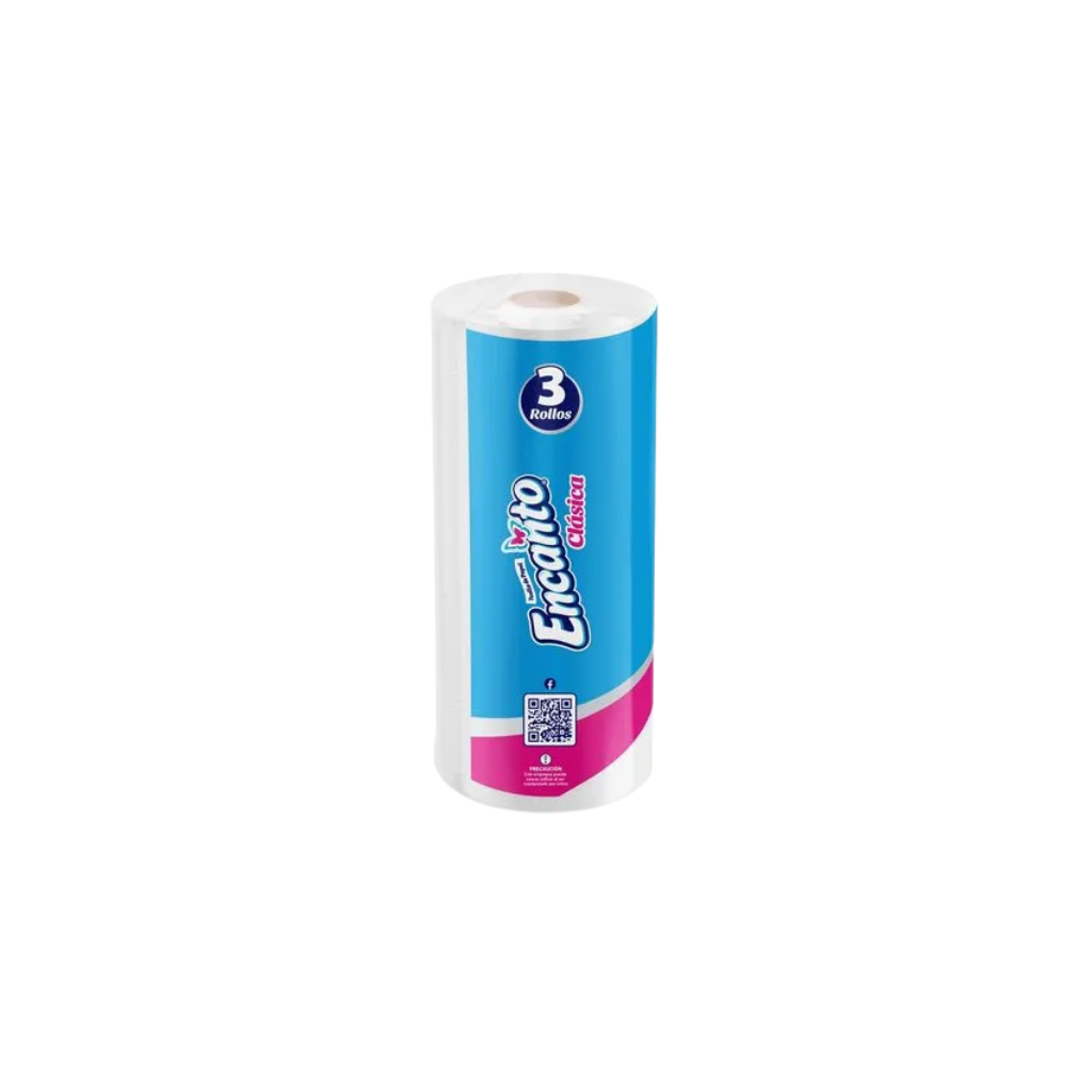 Papel Toalla Blanca Clásica Encanto 60 Hojas Unidad