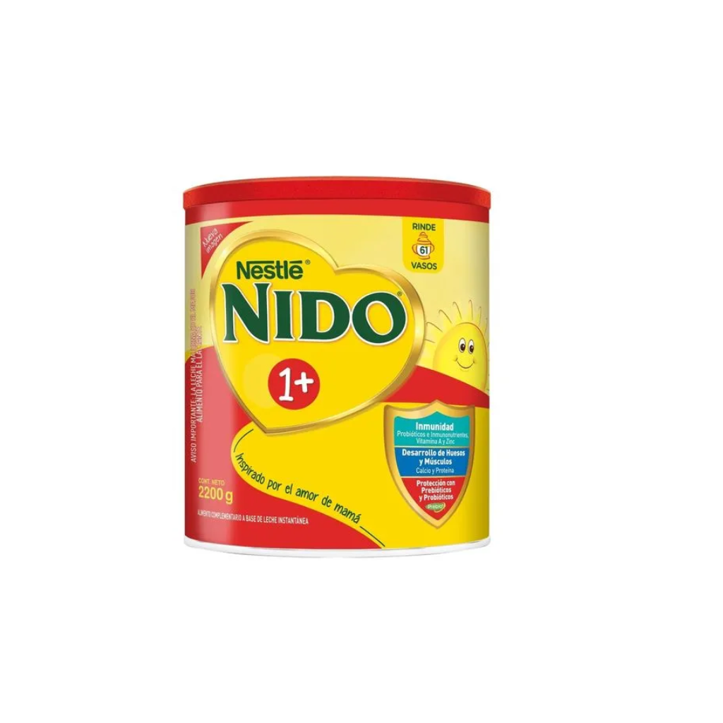 Fórmula para Bebes en Crecimiento con Vitamina A y Zinc Nestle Nido 1+ Lata 2.2kg