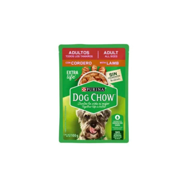 Comida para Perro Adulto Cordero Dog Chow Bolsa 100g