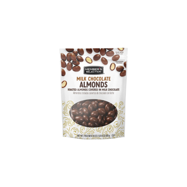 Almendras Enteras Cubiertas con Chocolate Member's Selection Doypack 850.5g