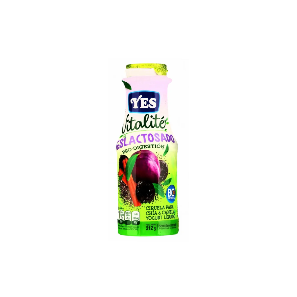 Yogurt Liquido Ciruela Vitalite Yes 200ml